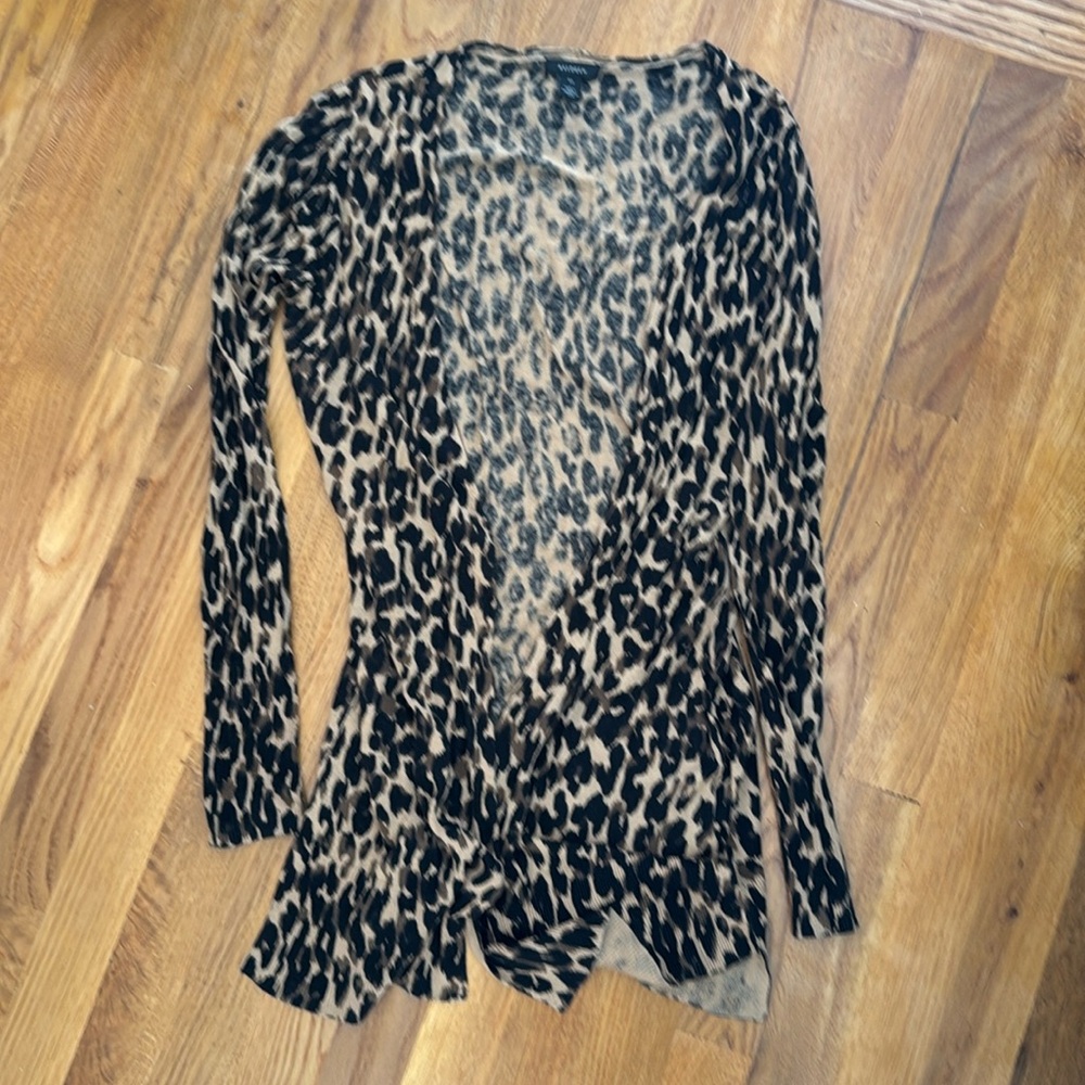 Animal print cardigan